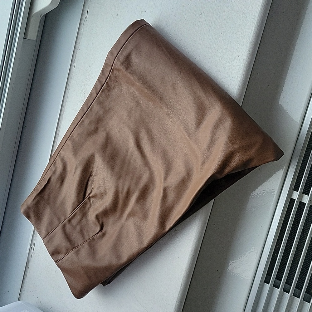 ZARA leather skinny pants leggings